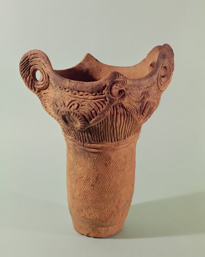 Jomon-Vase aus der Kanto-Provinz von Japanese School